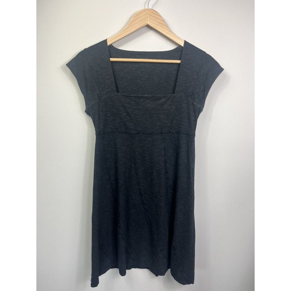 Horny Toad Womens Cap Sleeve Dress Tencel Organic Cotton Gray Small